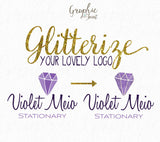 Glitter Logo Design / Glitterize Any Logo / Creative Logo / Photoshop Brush