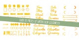 Watercolor Web Graphics Kit - Golden Glow - Blog Icons, Clipart & Banners