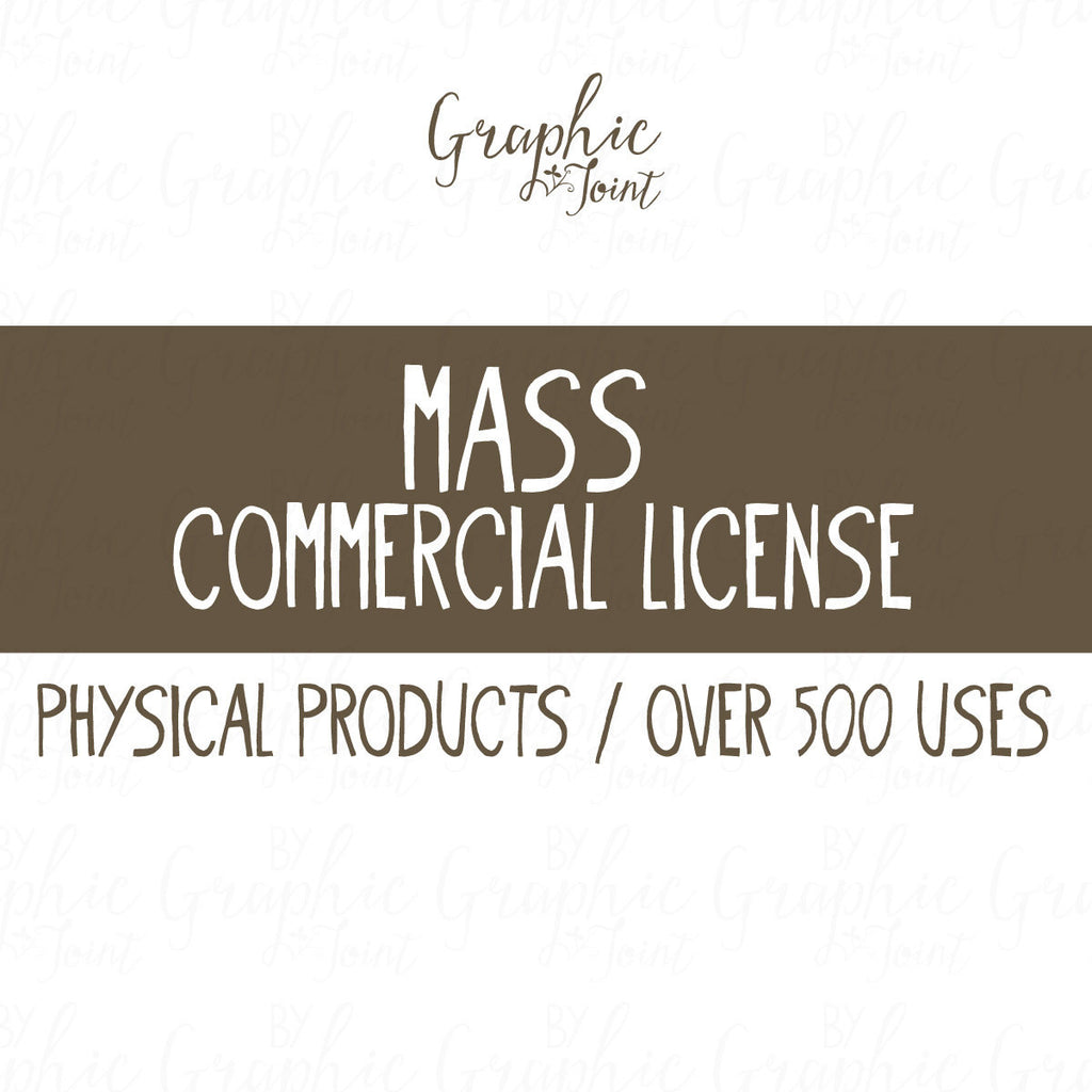 Mass Commercial License Incl. Physical Products - Over 500 Uses of Clipart, Patterns, Web Icons + Blog Graphic Kits