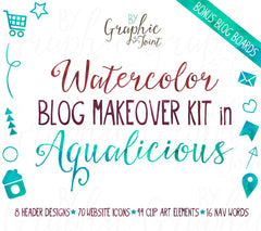 Web Graphics Kit - Watercolor