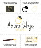 Ring Logo / Hand Drawn / Photography Logo + Watermarks B&W + Photoshop Brush + Biz and Thank You Card Designs