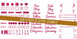 Glitter Web Graphics Kit - In Rose - Blog Icons, Clipart & Banners