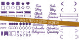 Glitter Web Graphics Kit - In Violet - Blog Icons, Clipart & Banners