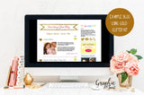 Glitter Web Graphics Kit - In Rose - Blog Icons, Clipart & Banners