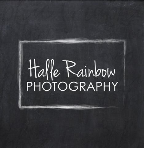 Smoky Rainbow Rectangle Logo / Photography Logo + Watermarks B&W + Photoshop Brush + Biz and Thank You Card Designs