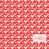 Vector Patterns - Valentine's Day Arrows + Hearts - Seamless Digital Paper Pack in Pink, Red, Burgundy