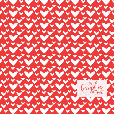 Valentine's Day Digital Paper Hearts, seamless pattern background