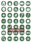 Glitter Web Icons - Set of 70 Web / Blog / Social Graphics / Clipart / Icons - In Grass