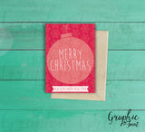 Christmas Card Template for Photographers and Bloggers - Snowflake Baby - Two-Sided Design - PC001